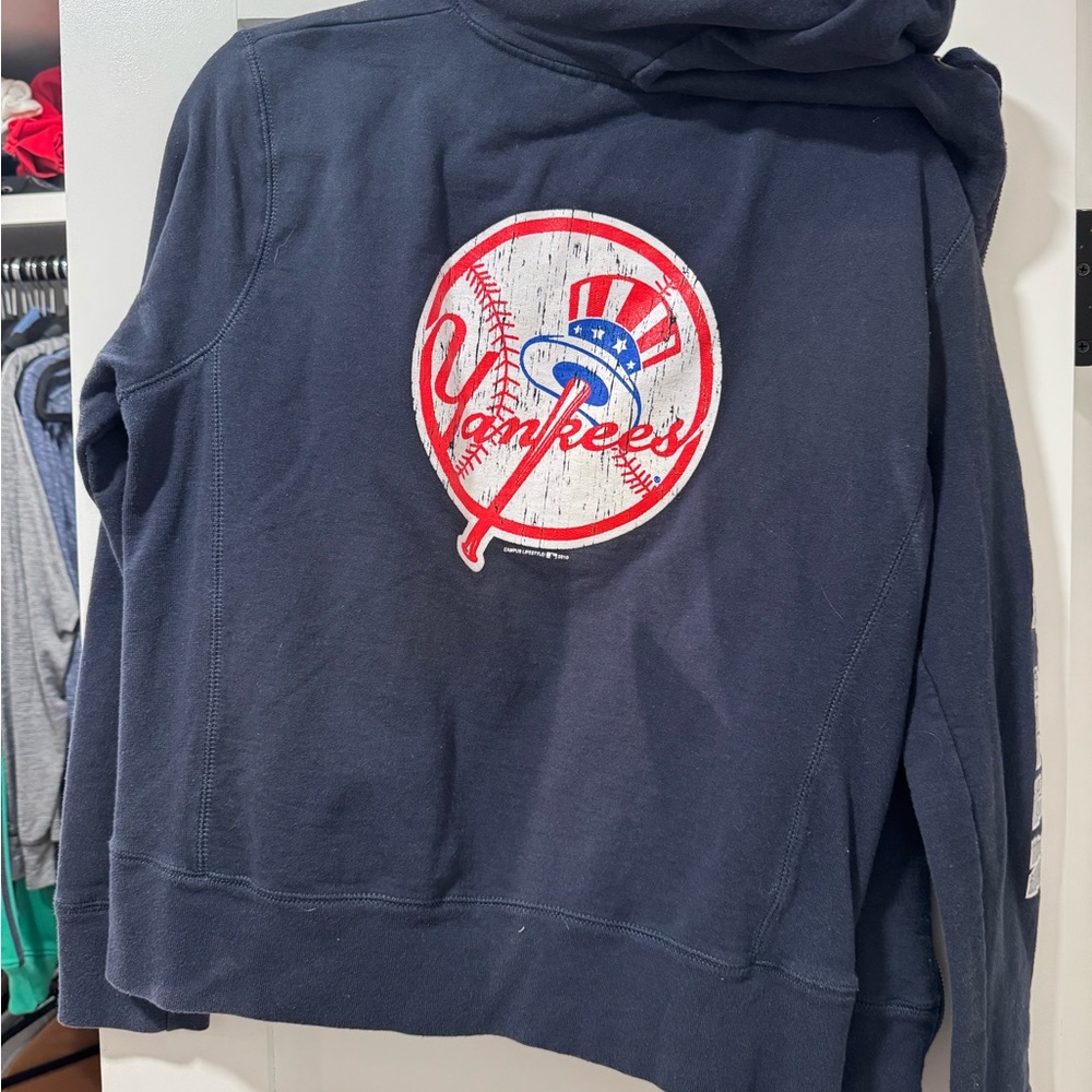 Rhinestone New York Yankees Navy Hoodie - Picture 2 of 6